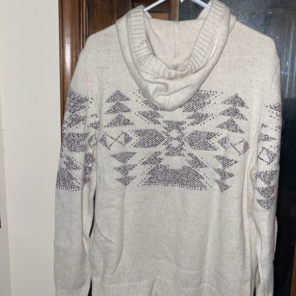American Eagle Boho Tribal Hooded Sweatshirt - Picture 3 of 3